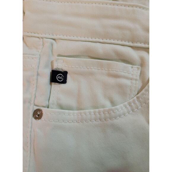 AG Adriano Goldschmied Stevie Slim Straight Ankle Jeans Green 28R EUC - Picture 6 of 6